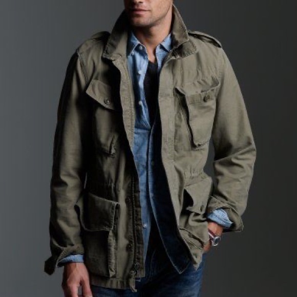 J Crew Mens Military Jacket 